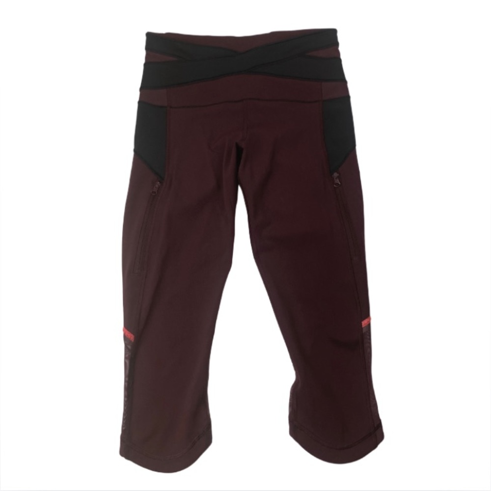 SOLD Lululemon Kris Cross Crop (Full-On Luxtreme) Sz 2 - Picture 8 of 11